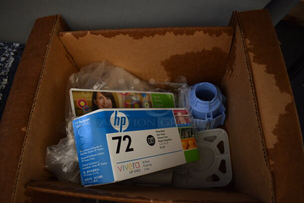 HP Designjet T1100 Floor Style Large Format Printer w/ Box. 69x23x41 - Image 10 of 11