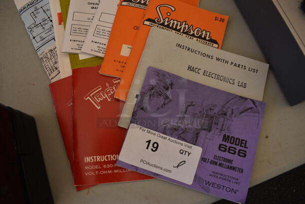 ALL ONE MONEY! Lot of Booklets Including Simpson Operator Manuals - Image 2 of 9
