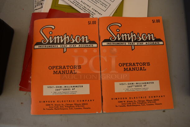 ALL ONE MONEY! Lot of Booklets Including Simpson Operator Manuals - Image 5 of 9