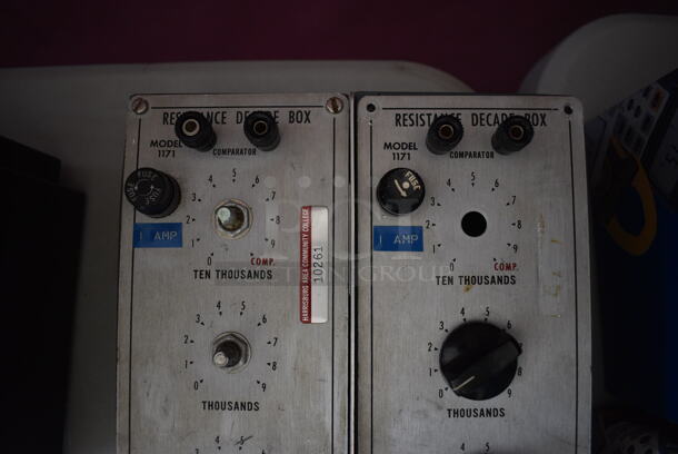 4 Eico 1171 Metal Resistance Decade Boxes. 3.5x12x4. 4 Times Your Bid! - Image 4 of 5