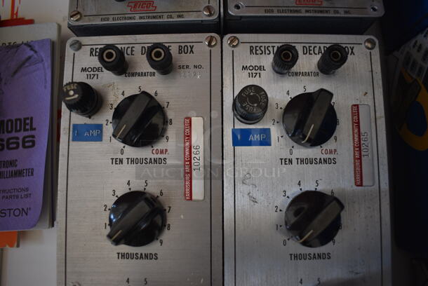 4 Eico 1171 Metal Resistance Decade Boxes. 3.5x12x4. 4 Times Your Bid! - Image 5 of 5