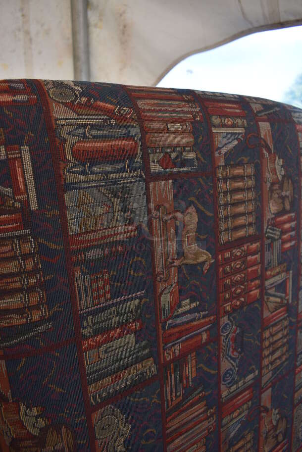 Bench w/ Book Pattern. 48x20x17 - Image 4 of 5