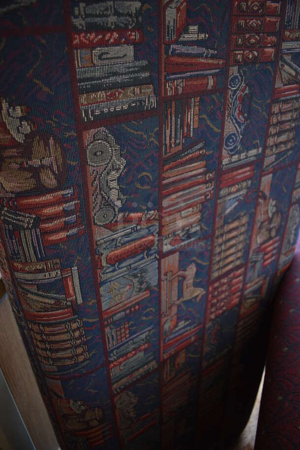 Bench w/ Book Pattern. 48x20x17 - Image 5 of 5