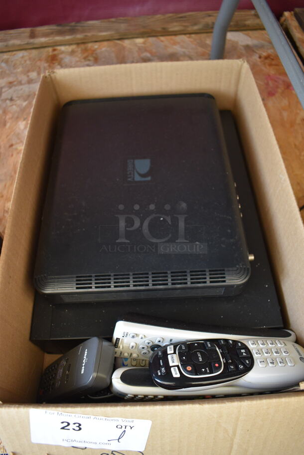 ALL ONE MONEY! Lot of Various Items Including Directv and Remotes - Image 1 of 6