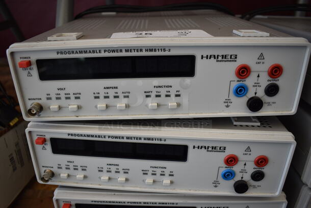 3 Hameg Instruments HM8115-2 Programmable Power Meters. 11x15x3.5. 3 Times Your Bid! - Image 2 of 6