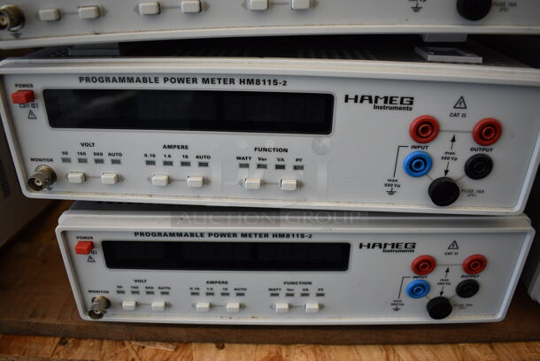 3 Hameg Instruments HM8115-2 Programmable Power Meters. 11x15x3.5. 3 Times Your Bid! - Image 3 of 6