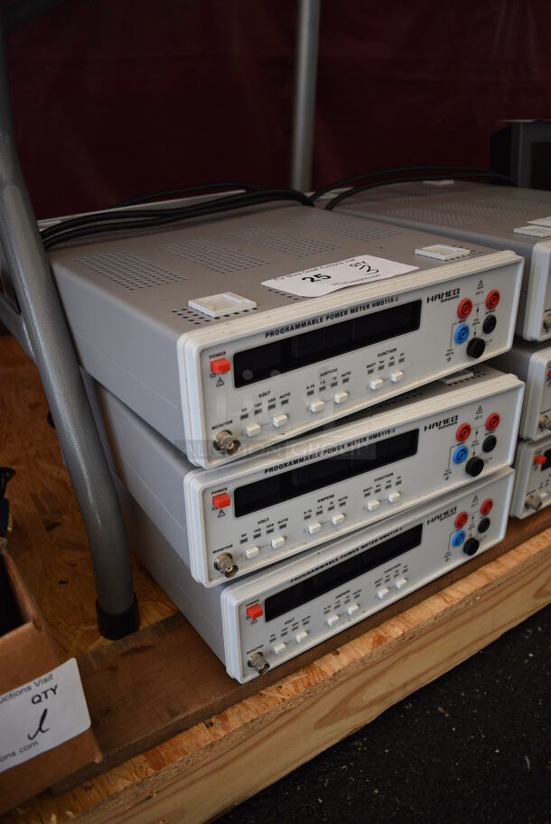 3 Hameg Instruments HM8115-2 Programmable Power Meters. 11x15x3.5. 3 Times Your Bid! - Image 4 of 6