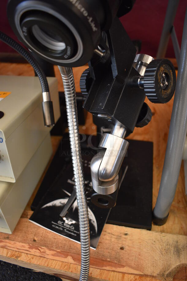 OC White Pro Zoom SZT 4.5 Prolite Microscope w/ 2 Micro Lite FL3000 Halogen Light Sources. 10x20x26, 7.5x10x4 - Image 4 of 12