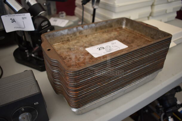 24 Metal Baking Pans. 12.5x7.5x1.5. 24  Times Your Bid! - Image 2 of 5