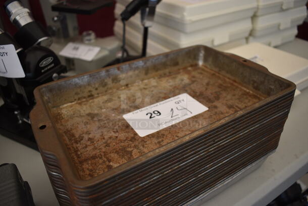 24 Metal Baking Pans. 12.5x7.5x1.5. 24  Times Your Bid! - Image 3 of 5