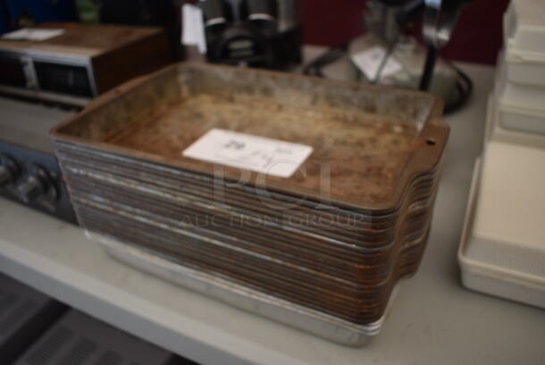 24 Metal Baking Pans. 12.5x7.5x1.5. 24  Times Your Bid! - Image 4 of 5