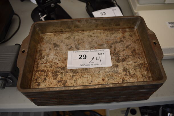24 Metal Baking Pans. 12.5x7.5x1.5. 24  Times Your Bid! - Image 5 of 5
