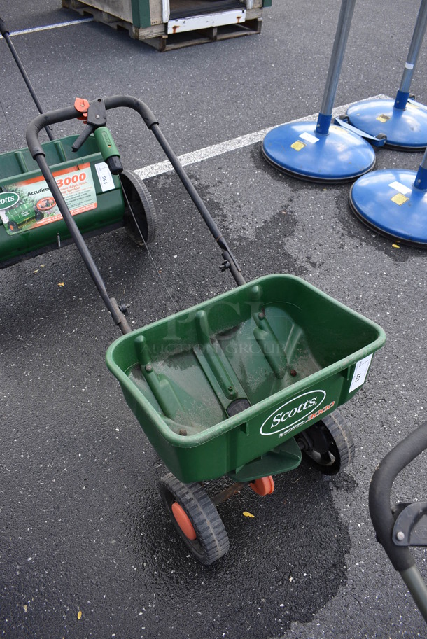 Scotts SpeedyGreen 3000 Green Poly Precise Application Drop Spreader. 21x17x45 - Image 1 of 5