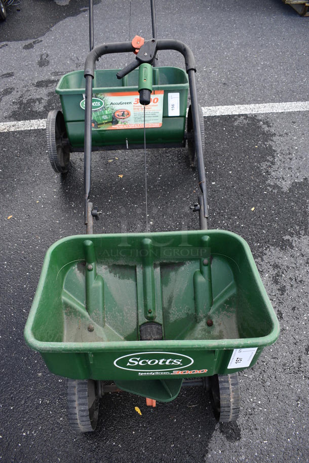 Scotts SpeedyGreen 3000 Green Poly Precise Application Drop Spreader. 21x17x45 - Image 2 of 5