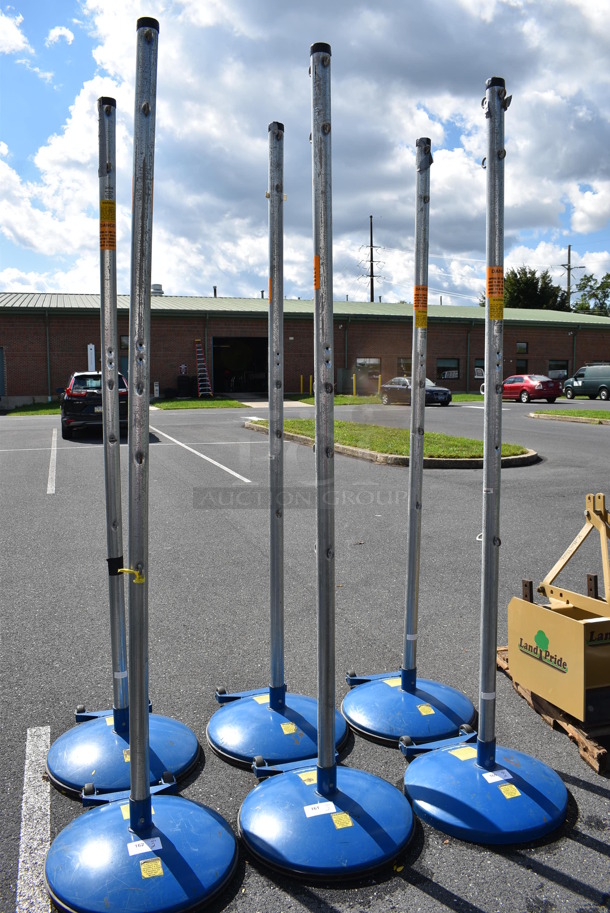2 MacGregor Blue and Chrome Metal Net Poles. 24x24x100. 2 Times Your Bid! - Image 3 of 5