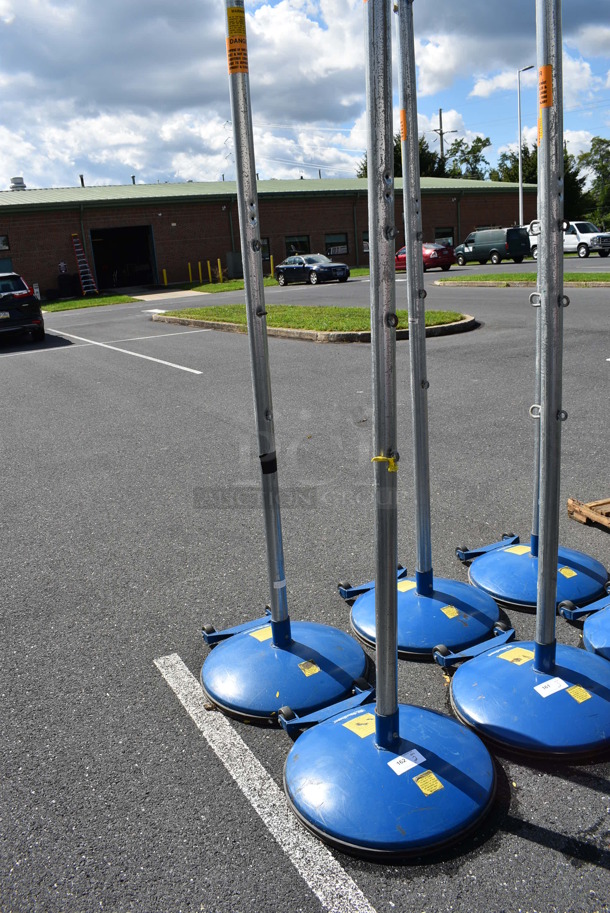 2 MacGregor Blue and Chrome Metal Net Poles. 24x24x100. 2 Times Your Bid! - Image 3 of 5