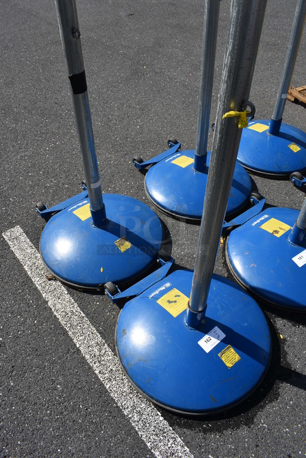 2 MacGregor Blue and Chrome Metal Net Poles. 24x24x100. 2 Times Your Bid! - Image 4 of 5