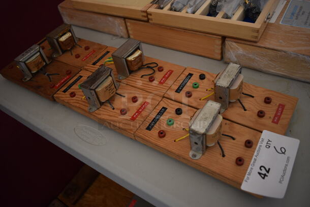 6 Wooden Planks w/ Pieces. 3.5x8x3. 6 Times Your Bid! - Image 5 of 5