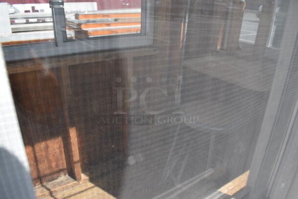 Wooden Single Room w/ Door and 3 Windows. Was Previously Used as Security / Covid Testing Station. BUYER MUST REMOVE. 50x75x100 - Image 7 of 7