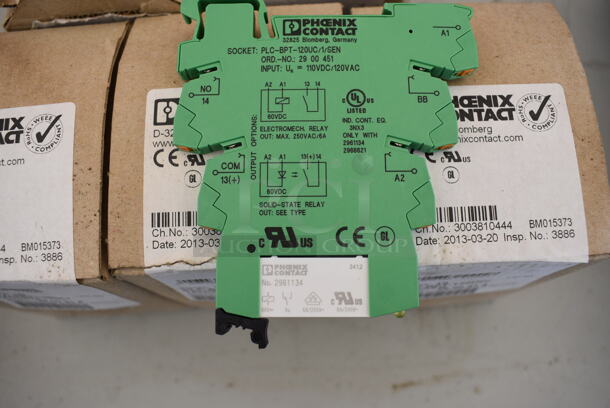 5 Boxes of 10 Phoenix Contact 2961134 Single Relays. 3x3.5x0.25. 5 Times Your Bid! - Image 3 of 7