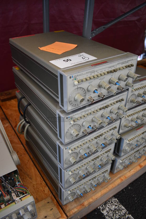 5 Hewlett Packard HP 3312A Metal Function Generators. 8.5x14.5x4. 5 Times Your Bid! - Image 5 of 7