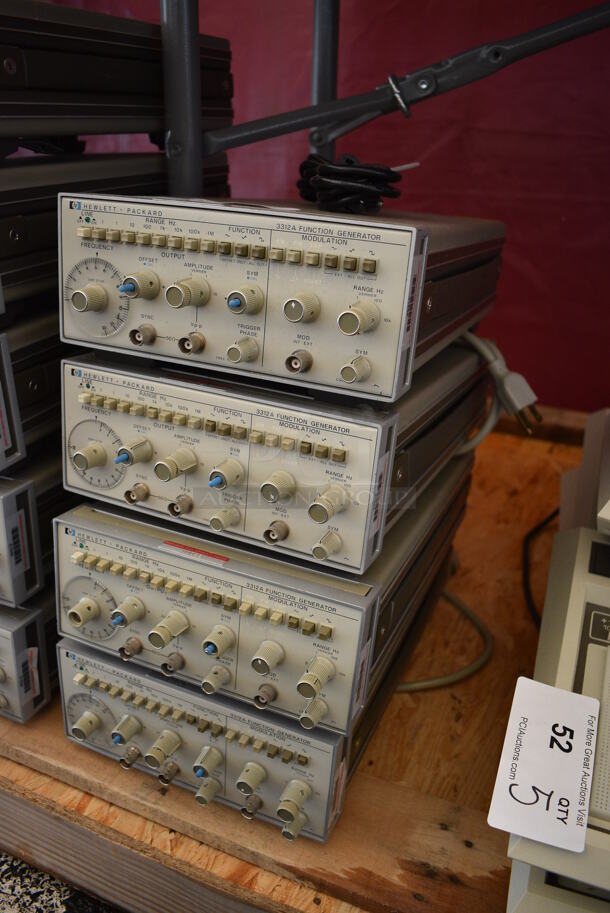 4 Hewlett Packard HP 3312A Metal Function Generators. 8.5x14.5x4. 4 Times Your Bid! - Image 2 of 5