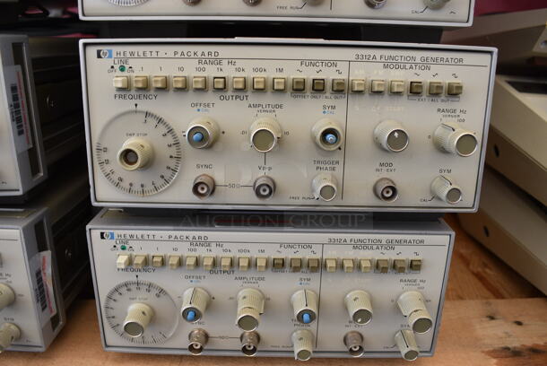4 Hewlett Packard HP 3312A Metal Function Generators. 8.5x14.5x4. 4 Times Your Bid! - Image 4 of 5