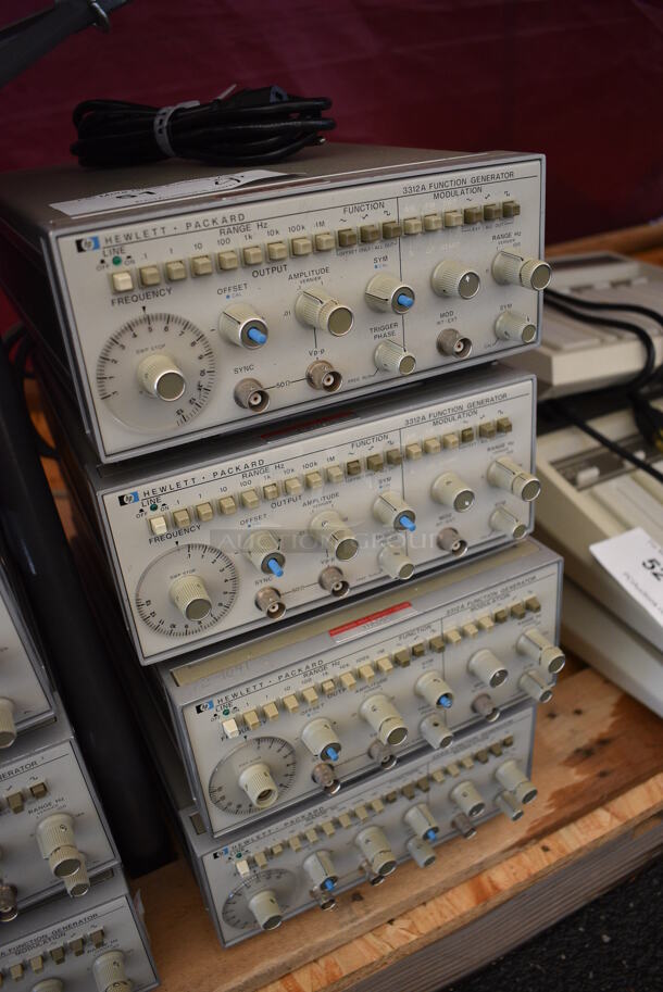 4 Hewlett Packard HP 3312A Metal Function Generators. 8.5x14.5x4. 4 Times Your Bid! - Image 5 of 5