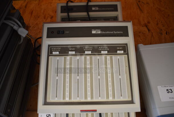 5 Heathkit Zenith Educational Systems ETW-3300-B Laboratory Breadboards. 11.5x11.5x3. 5 Times Your Bid!