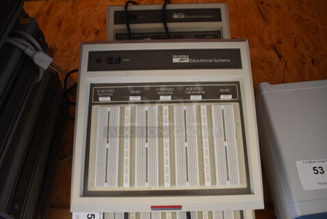 5 Heathkit Zenith Educational Systems ETW-3300-B Laboratory Breadboards. 11.5x11.5x3. 5 Times Your Bid!