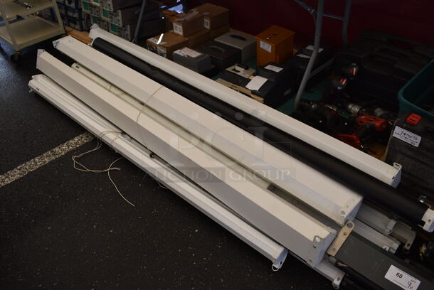 13 Various Pull Down Projector Screens Including Da-lite. Includes 99". 13 Times Your Bid! - Image 4 of 6