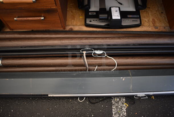 9 Various Pull Down Projector Screens Including Da-lite. Includes 62". 9 Times Your Bid! - Image 3 of 7