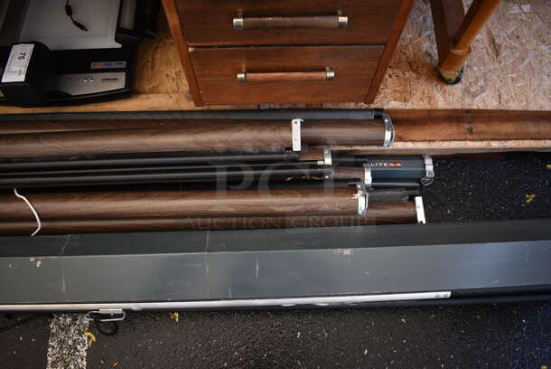 9 Various Pull Down Projector Screens Including Da-lite. Includes 62". 9 Times Your Bid! - Image 4 of 7