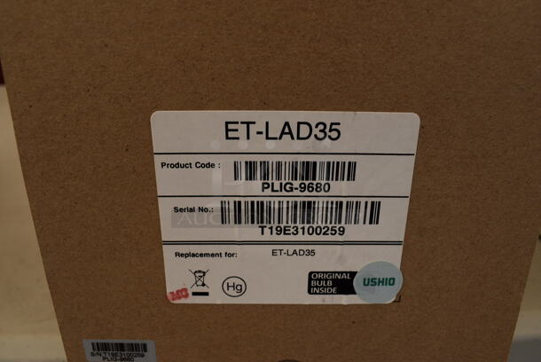 ALL ONE MONEY! Lot of 14 Various Boxes of Projector Lamps Including Lufthansa, Eiki, Extron, Panasonic - Image 6 of 11