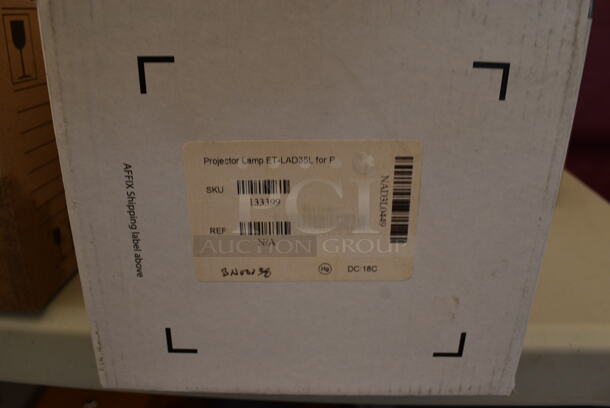 ALL ONE MONEY! Lot of 14 Various Boxes of Projector Lamps Including Lufthansa, Eiki, Extron, Panasonic - Image 8 of 11