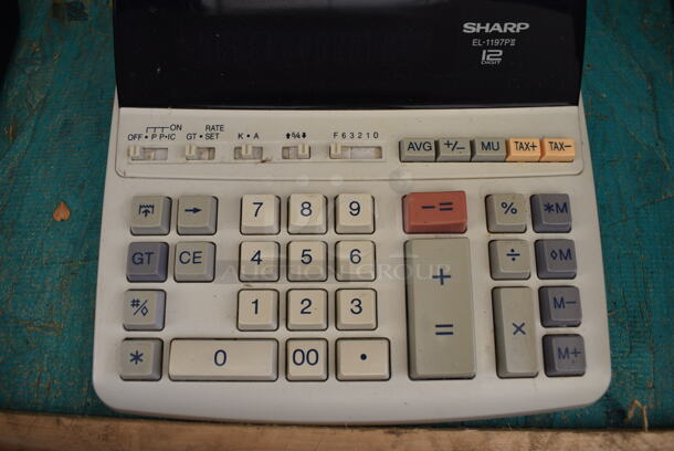 Sharp EL-1197PII Countertop Printing Calculator. 9x12.5x3 - Image 4 of 5