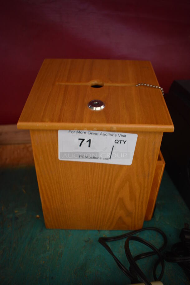 Wooden Box. 8x7.5x10