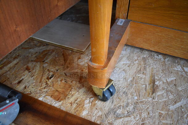 Baldwin Wooden Piano on Casters. 57x25x44.5 - Image 8 of 8