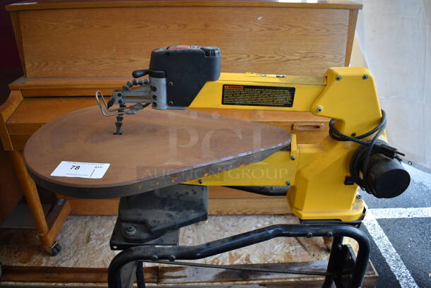 DeWalt Metal Countertop Saw on Black Metal Stand. 16x34x49 - Image 2 of 5