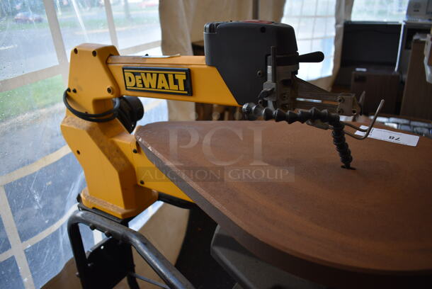 DeWalt Metal Countertop Saw on Black Metal Stand. 16x34x49 - Image 3 of 5