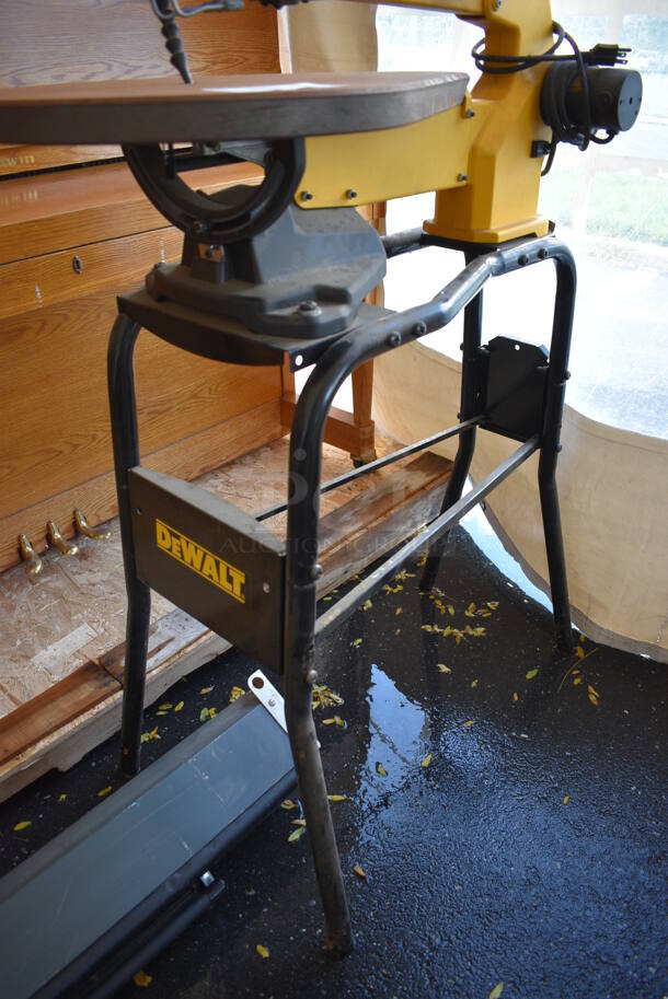 DeWalt Metal Countertop Saw on Black Metal Stand. 16x34x49 - Image 5 of 5