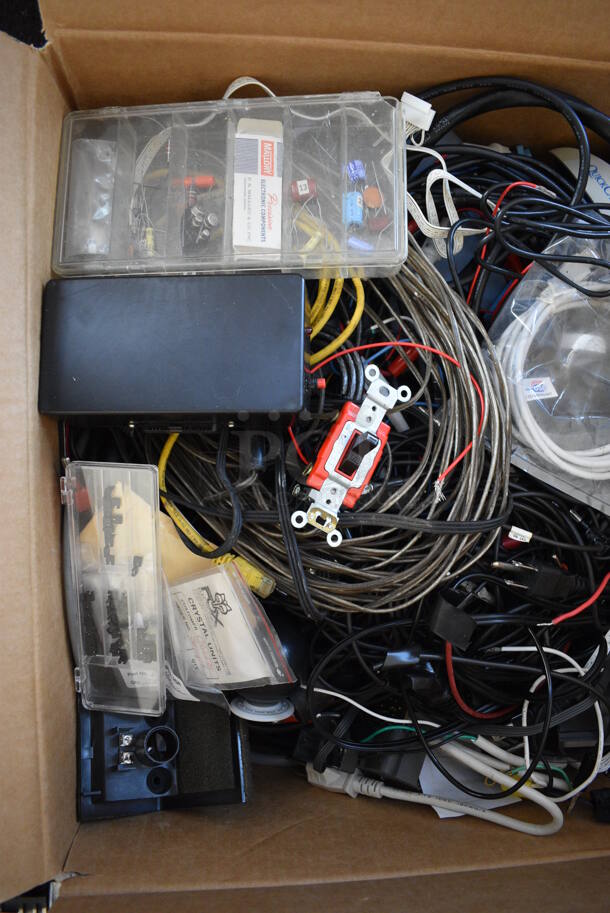ALL ONE MONEY! Lot of Various Wires, Power Switch, Camera and Keyboard - Image 3 of 8