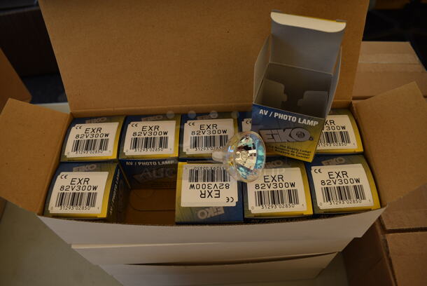 ALL ONE MONEY! Lot of 12 Boxes of Eiko AV Photo Lamp Bulbs. 4 Boxes of EXR, 2 Boxes of ENX, 5 Boxes of FXL, 1 Box of ELH - Image 4 of 12