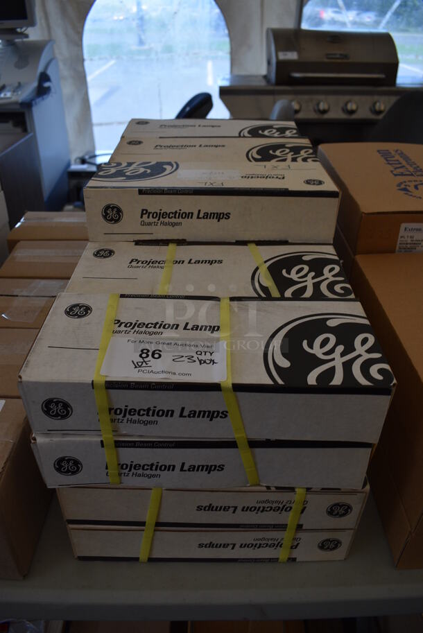 ALL ONE MONEY! Lot of 23 Boxes of GE Projection Lamps