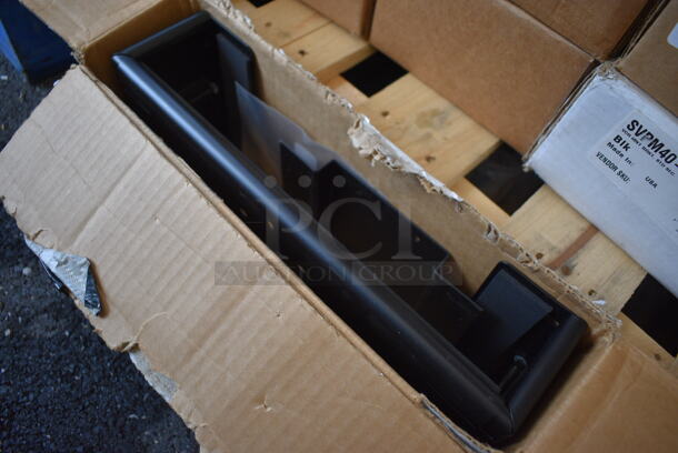 ALL ONE MONEY! Lot of 9 Boxes of Peerless SVPM40-J  Black Metal Brackets. 14.5x6.5x3 - Image 2 of 7