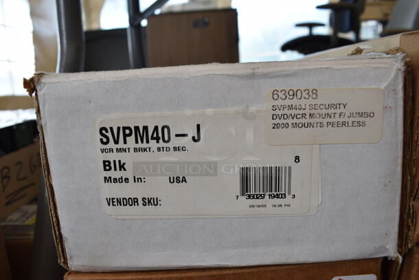 ALL ONE MONEY! Lot of 9 Boxes of Peerless SVPM40-J  Black Metal Brackets. 14.5x6.5x3 - Image 4 of 7