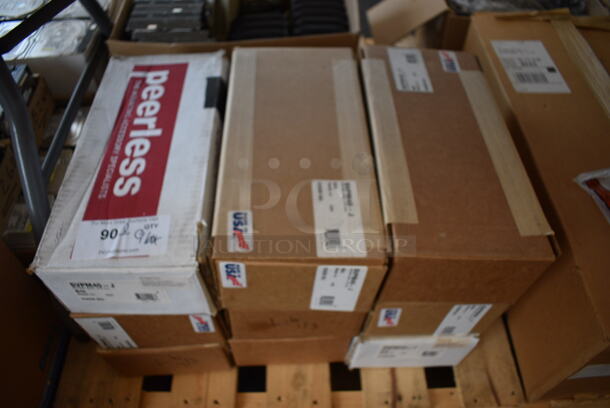 ALL ONE MONEY! Lot of 9 Boxes of Peerless SVPM40-J  Black Metal Brackets. 14.5x6.5x3 - Image 7 of 7