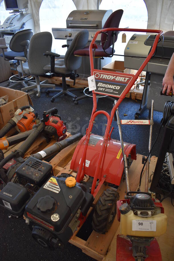 Troy-Bilt 21C-64M1066 OHV Bronco 208 cc Gas Powered CRT Counter Rotating Tines Garden Tiller. 18x50x44 - Image 2 of 9