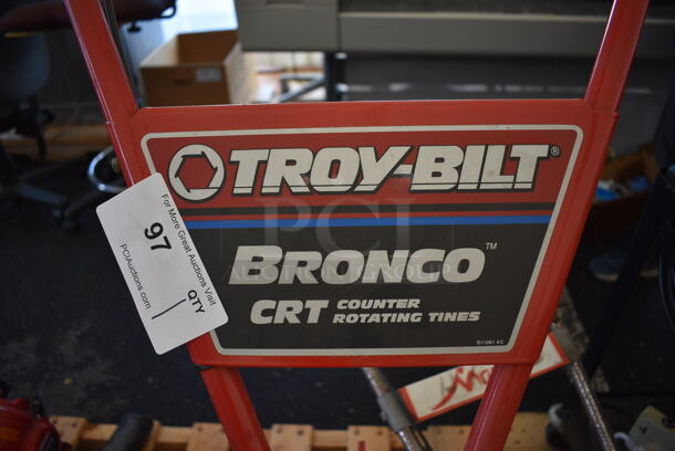 Troy-Bilt 21C-64M1066 OHV Bronco 208 cc Gas Powered CRT Counter Rotating Tines Garden Tiller. 18x50x44 - Image 8 of 9