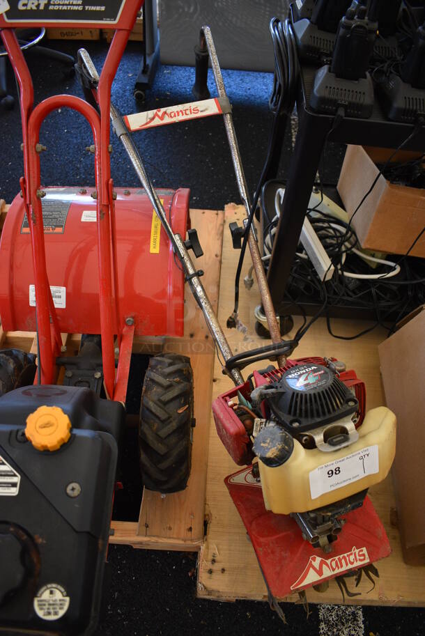Mantis Metal Gas Powered Tiller. 10x42x22 - Image 3 of 11